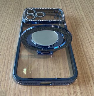 Cover iPhone 14 Pro Max glitter e diamanti MagSafe
