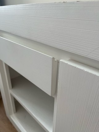 Mueble recibidor Banak madera blanco