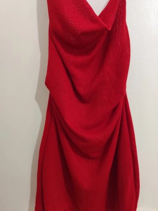 Vestido Rojo PullyBear Talla XS