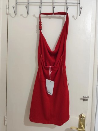 Vestido Rojo PullyBear Talla XS