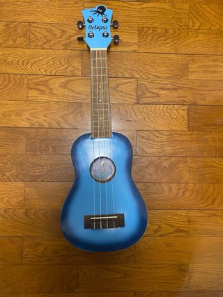 Ukelele Octopus Azul Soprano