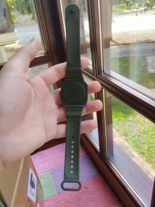 Reloj Digital LED Verde y Negro