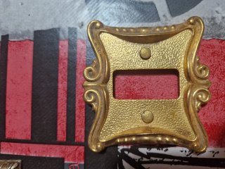 Placche interruttori ottone vintage anni 60-70