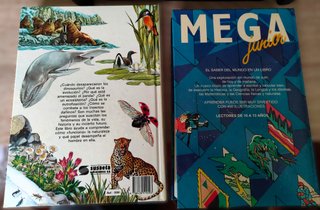 Lote 2 Libros Vintage 1990 Naturaleza y Mega Junio