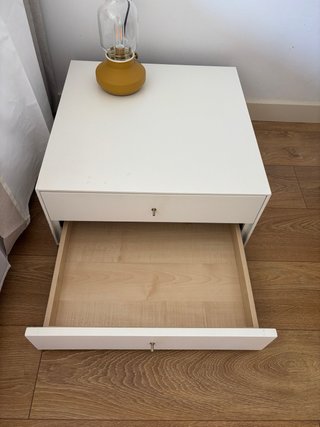 Mesita noche madera (2 uds)