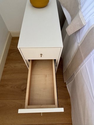 Mesita noche madera (2 uds)