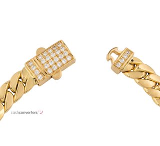 pulsera oro 18k con piedra con circonita
