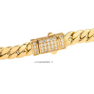 pulsera oro 18k con piedra con circonita