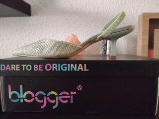 Zapatos de tacón Blogger verde agua