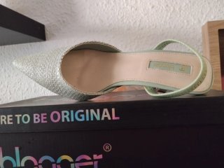 Zapatos de tacón Blogger verde agua