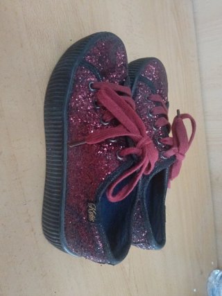 Zapatillas Glitter Rojas Talla 36
