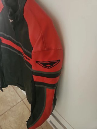 Chaqueta Moto Prexport Negra y Roja
