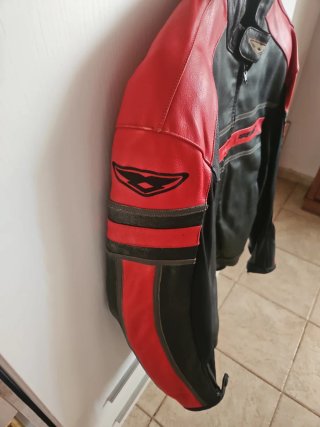 Chaqueta Moto Prexport Negra y Roja