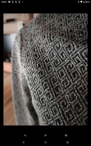 Vestido estampado geométrico gris