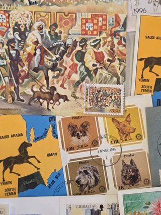 Lote de sellos de animales