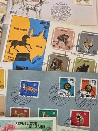 Lote de sellos de animales