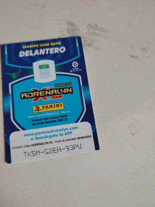 Carta Vinicius Momentum Oro 22/23