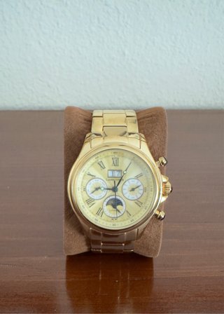 Reloj Lanscotte Dorado Cronógrafo Lunar