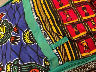 Mochila patchwork africano multicolor II