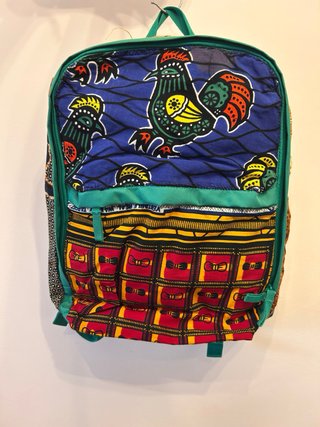 Mochila patchwork africano multicolor II