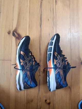 Zapatillas ASICS correr azul/naranja