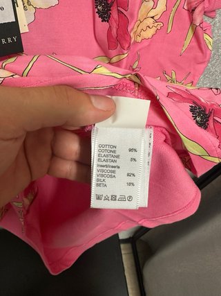 Polo Fred Perry Donna L Floreale Rosa