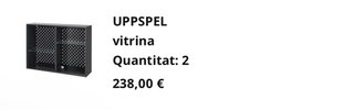 URGENTE!!! Vitrina pared IKEA UPPSPEL Negra