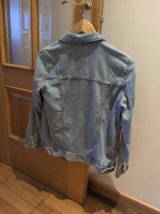 Cazadora vaquera Mango azul clara