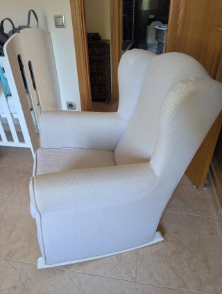 Silla Mecedora Lactancia Gris