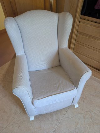 Silla Mecedora Lactancia Gris