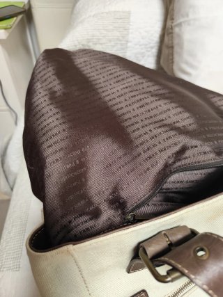 Bolso Purificación García Beige y Marrón