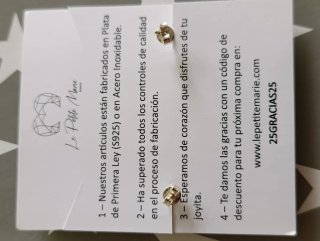 Pendientes de plata con estrellas