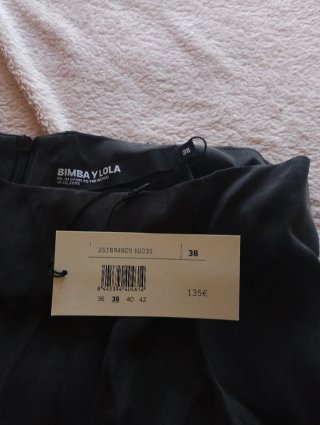 Falda Bimba y Lola gris oscuro nueva