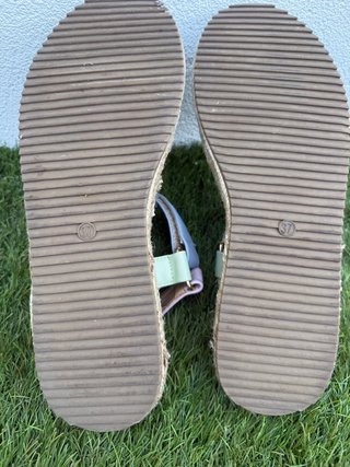 Sandalias esparto multicolor talla 37