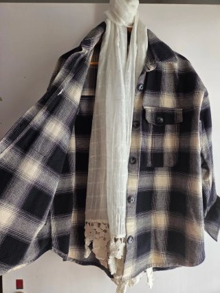 Sobrecamisa cuadros oversize M-XL