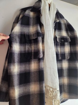 Sobrecamisa cuadros oversize M-XL