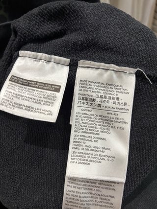 Sudadera Levis Negra talla M