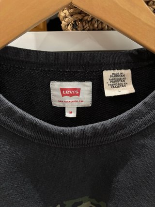Sudadera Levis Negra talla M