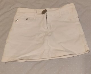 Minifalda vaquera blanca nueva