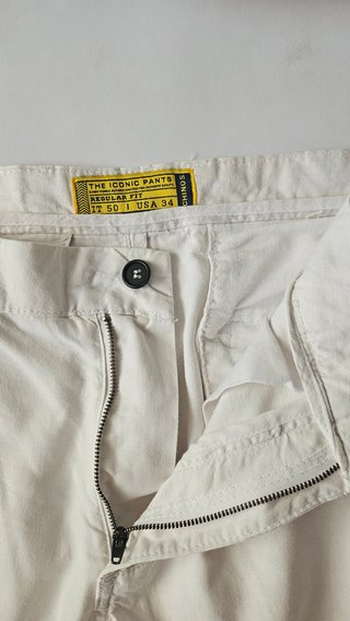 Pantaloni Chinos Uomo Lino e Cotone tg.50
