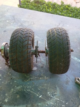 Ruedas minimoto con piñón