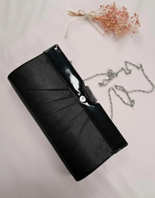 Bolso de fiesta Bijou Brigitte negro con cadena