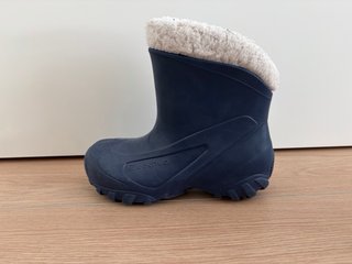 Botas de agua forradas azul talla 32/33