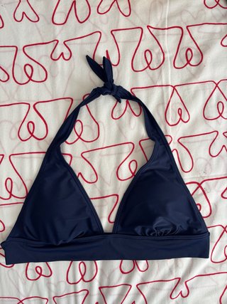 Top bikini halter azul