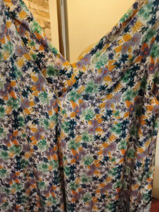 Vestido estampado floral mujer