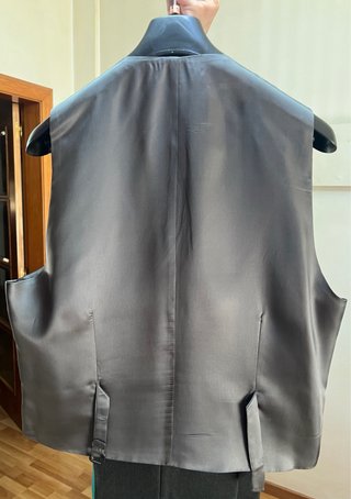 Traje Grasil Uomo Talla 52 Chaleco Gris