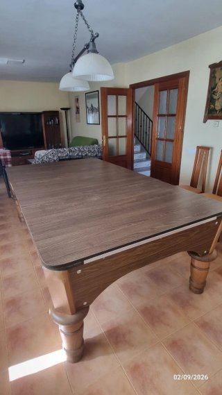 Mesa de Billar Profesional 220x110 Pata Torneada