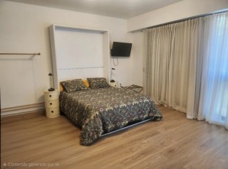 Cama abatible vertical blanca
