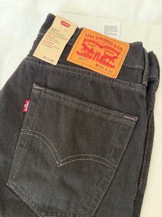 Pantalones Levi's 527 Slim Bootcut Negros