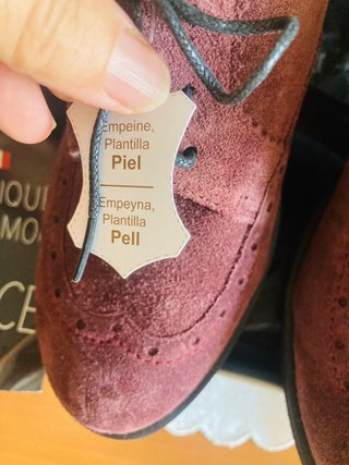 Zapatos Confor piel burdeos talla 36
